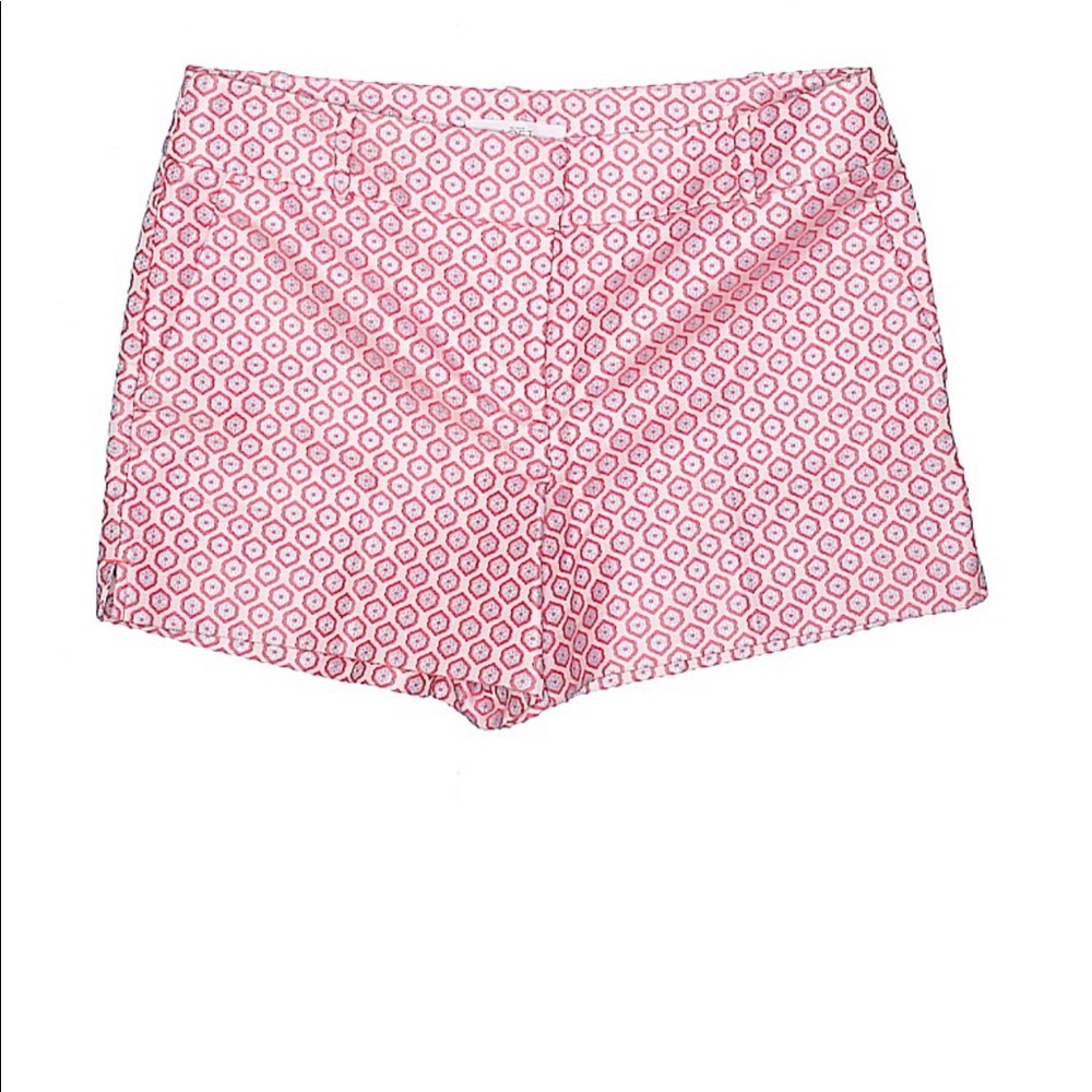 LOFT pink riviera brocade pattern shorts 4” BNWOT